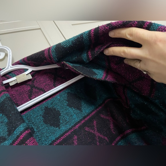 Vintage 1980’s Laura Michelle Bold Southwestern Geometric Knit Jacket - Picture 7 of 11